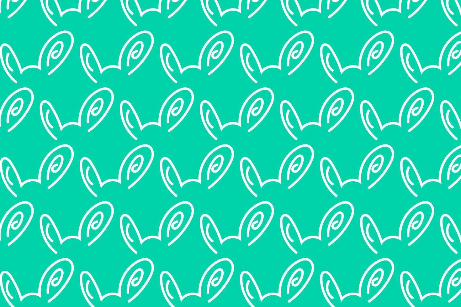 Vector hand drawn doodle Happy Easter theme Landscape seamless Pattern background