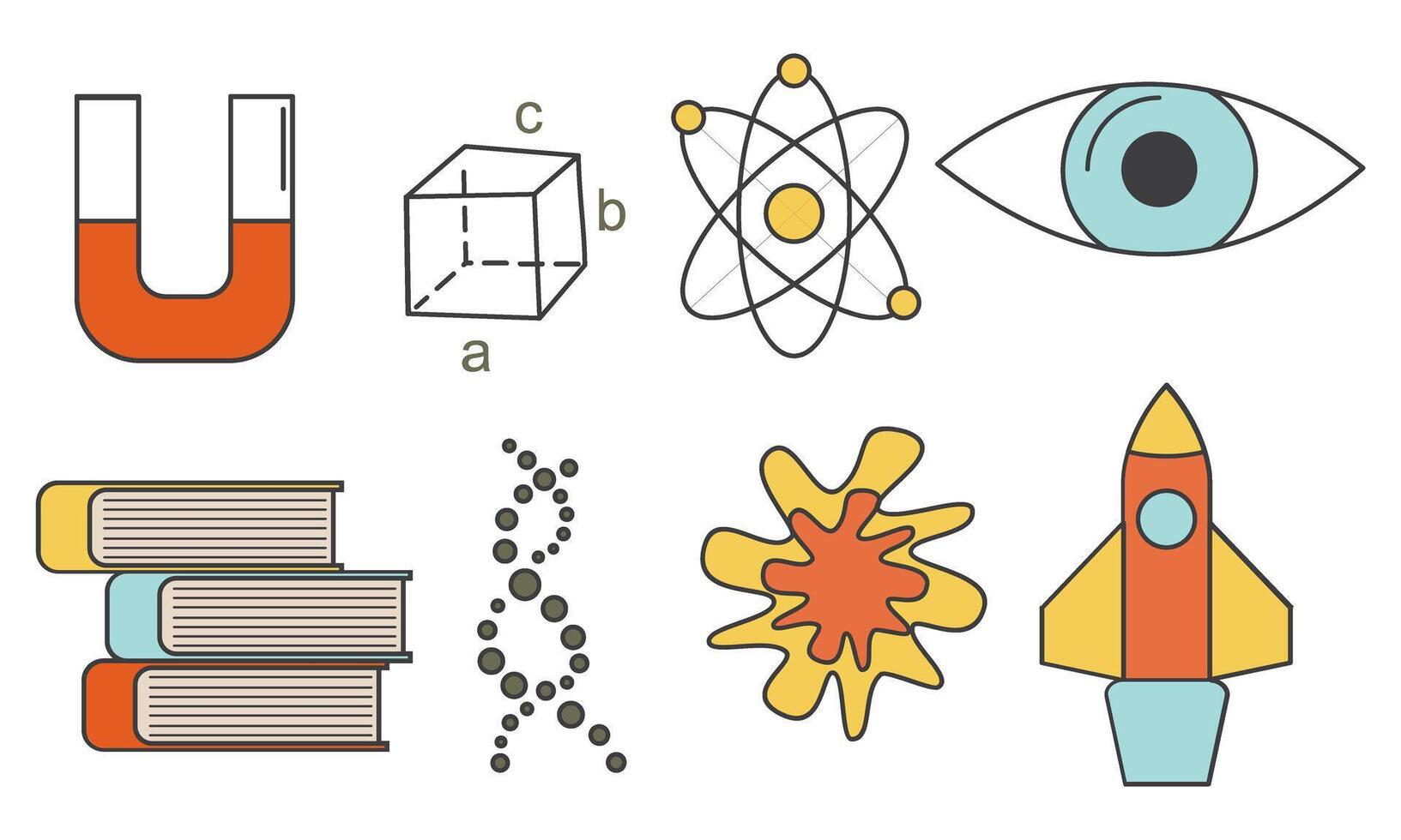 Vintage science education background vector