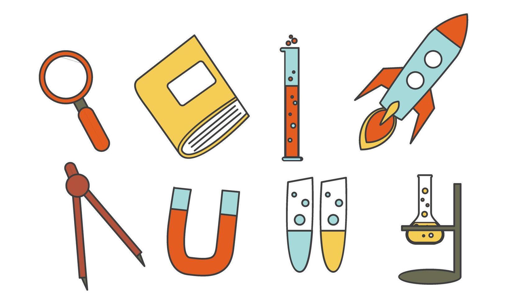 Vintage science education background vector