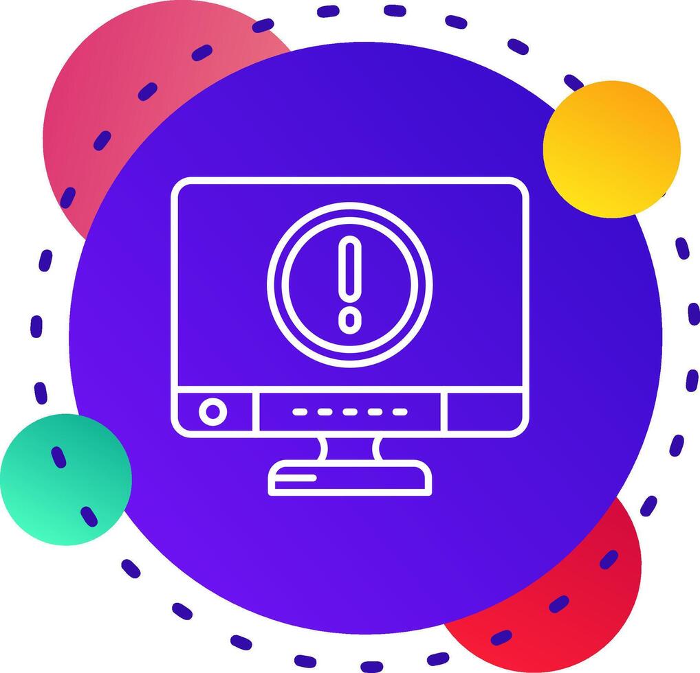 Error Abstrat BG Icon vector