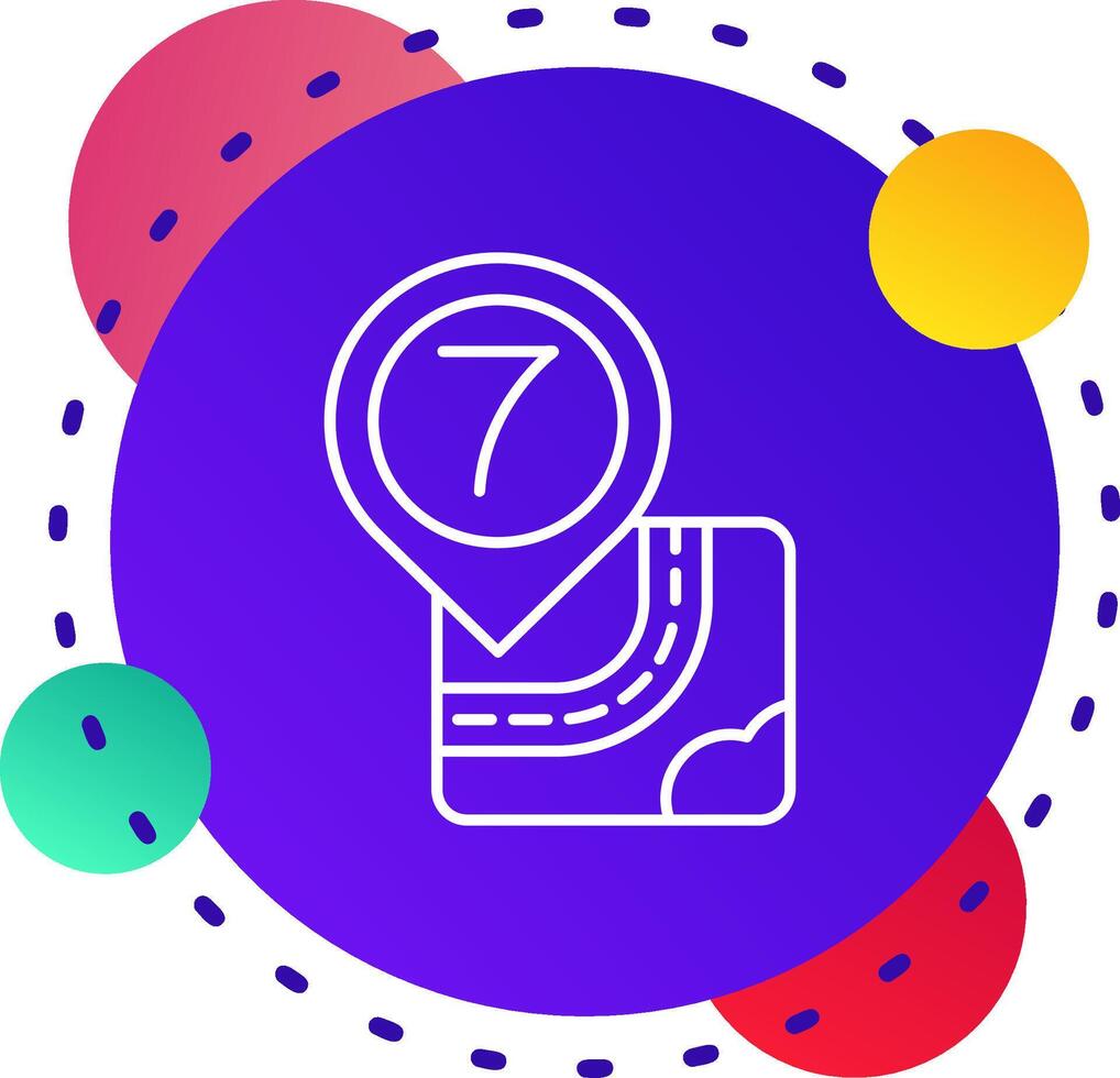 Seven Abstrat BG Icon vector