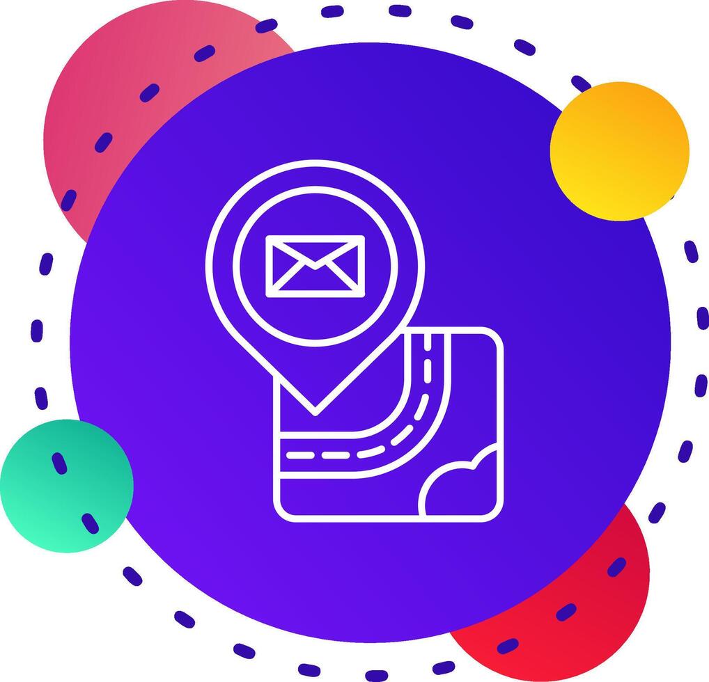 Email Abstrat BG Icon vector