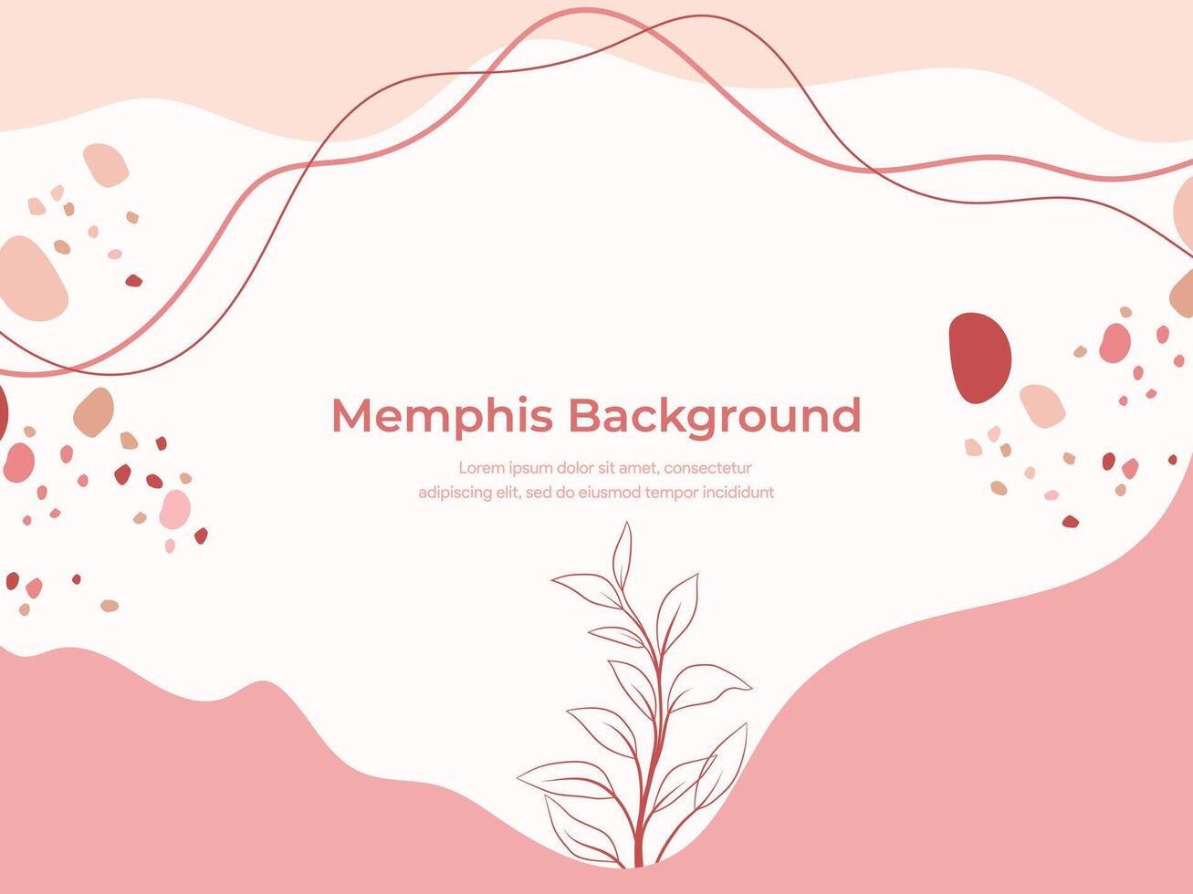 Memphis Style Wedding Banner Background vector