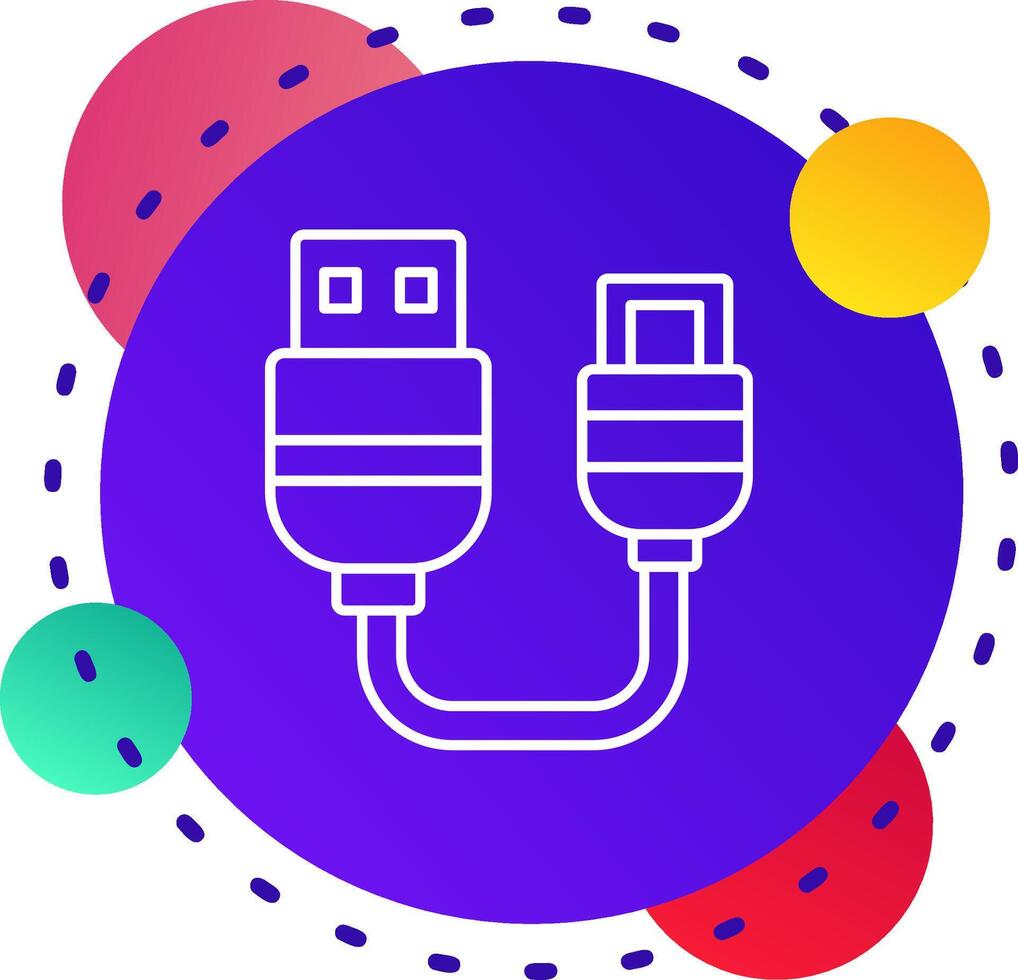 Usb Abstrat BG Icon vector