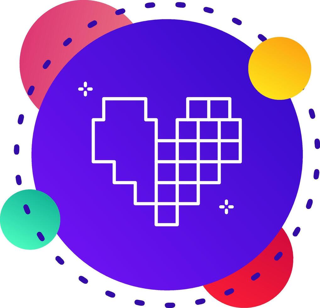 Pixel Abstrat BG Icon vector