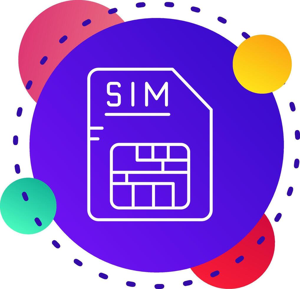 Sim Abstrat BG Icon vector