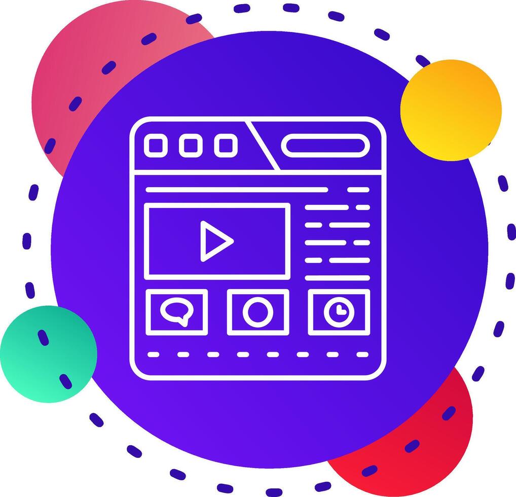 Website Abstrat BG Icon vector