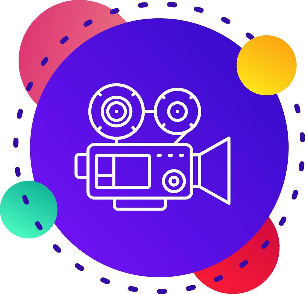 Video camera Abstrat BG Icon vector