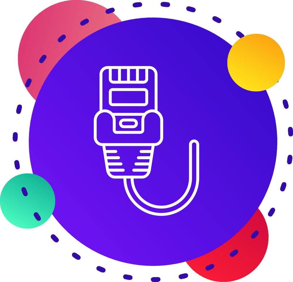 Ethernet Abstrat BG Icon vector