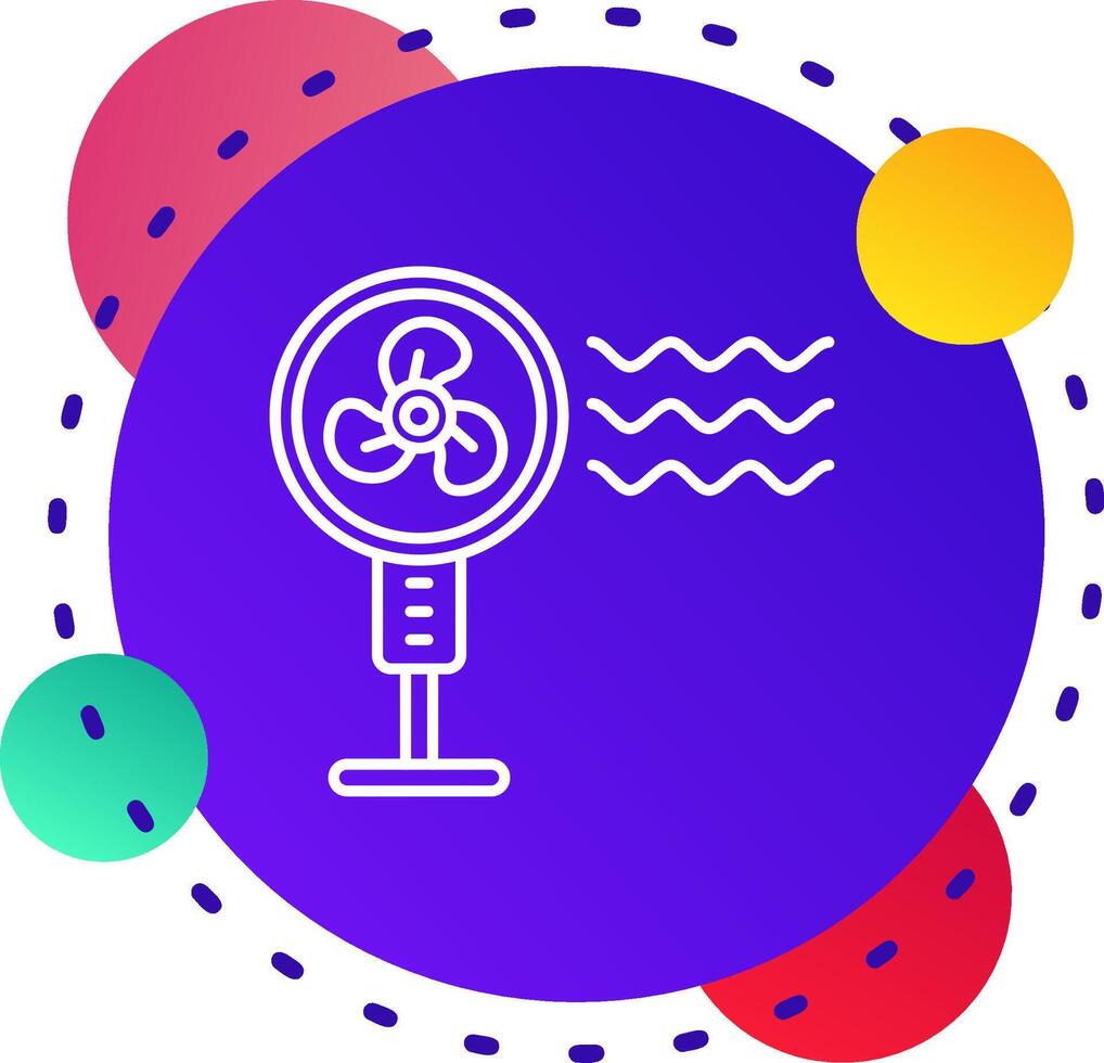 Pedestal fan Abstrat BG Icon vector