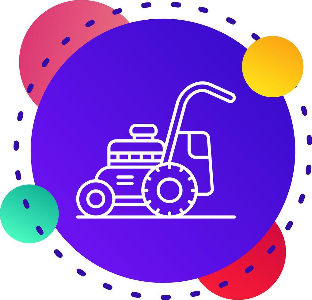 Mower Abstrat BG Icon vector