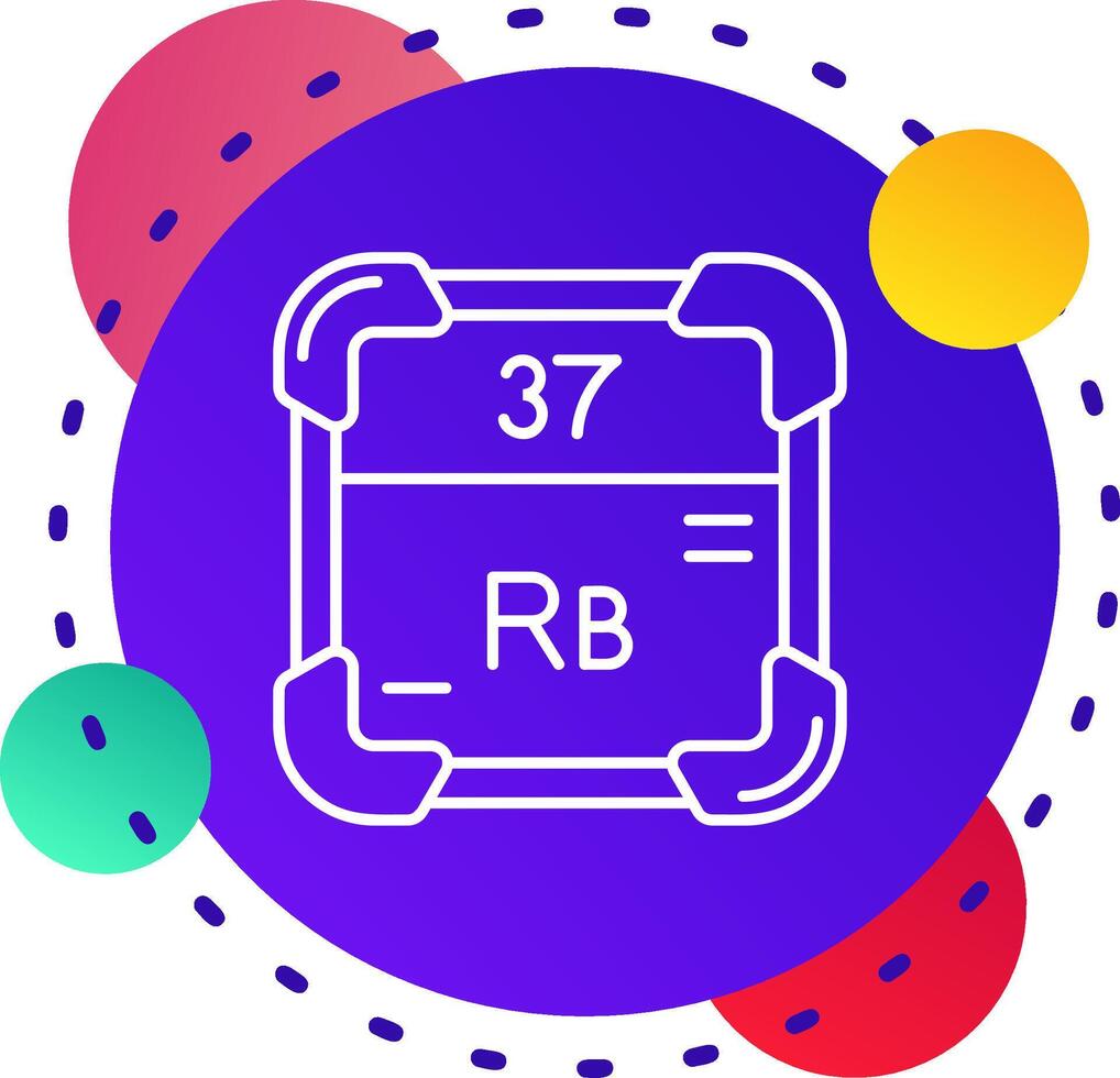 rubidio abstraer bg icono vector