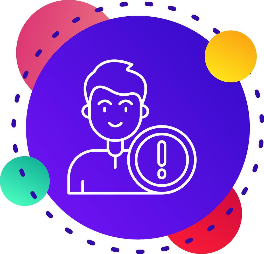 Error Abstrat BG Icon vector