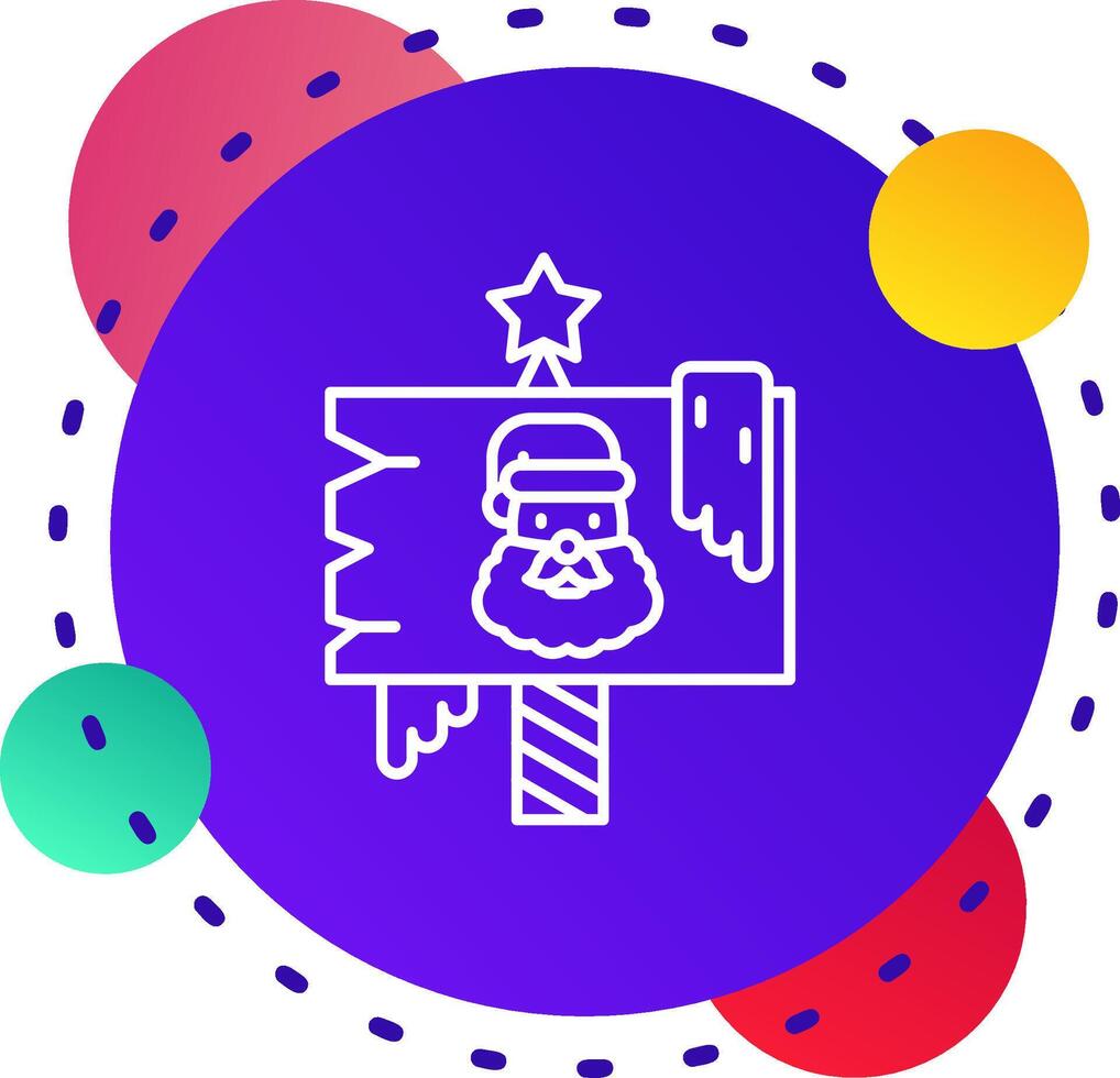 North pole Abstrat BG Icon vector