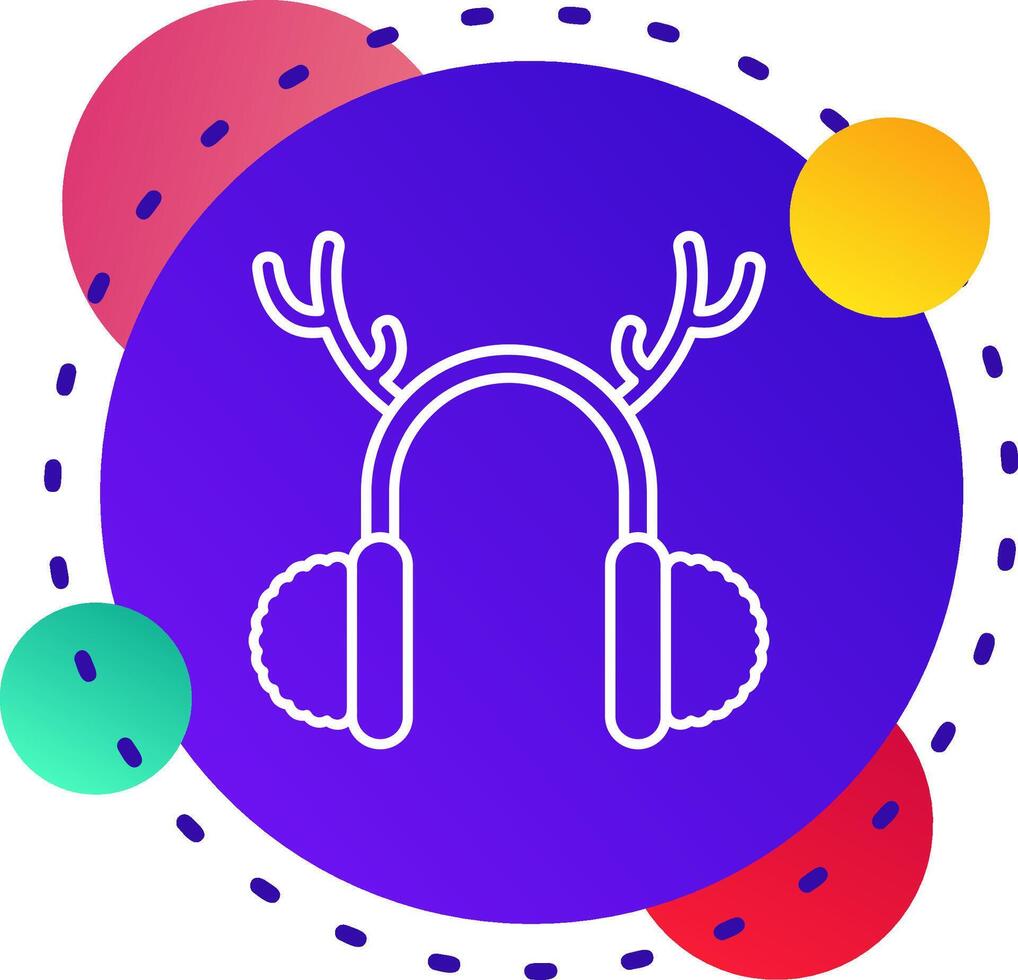 Earmuffs Abstrat BG Icon vector