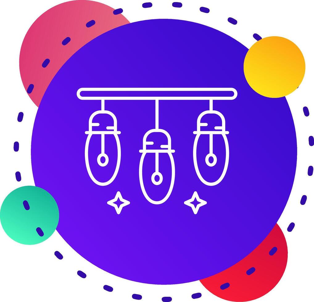 Lights Abstrat BG Icon vector