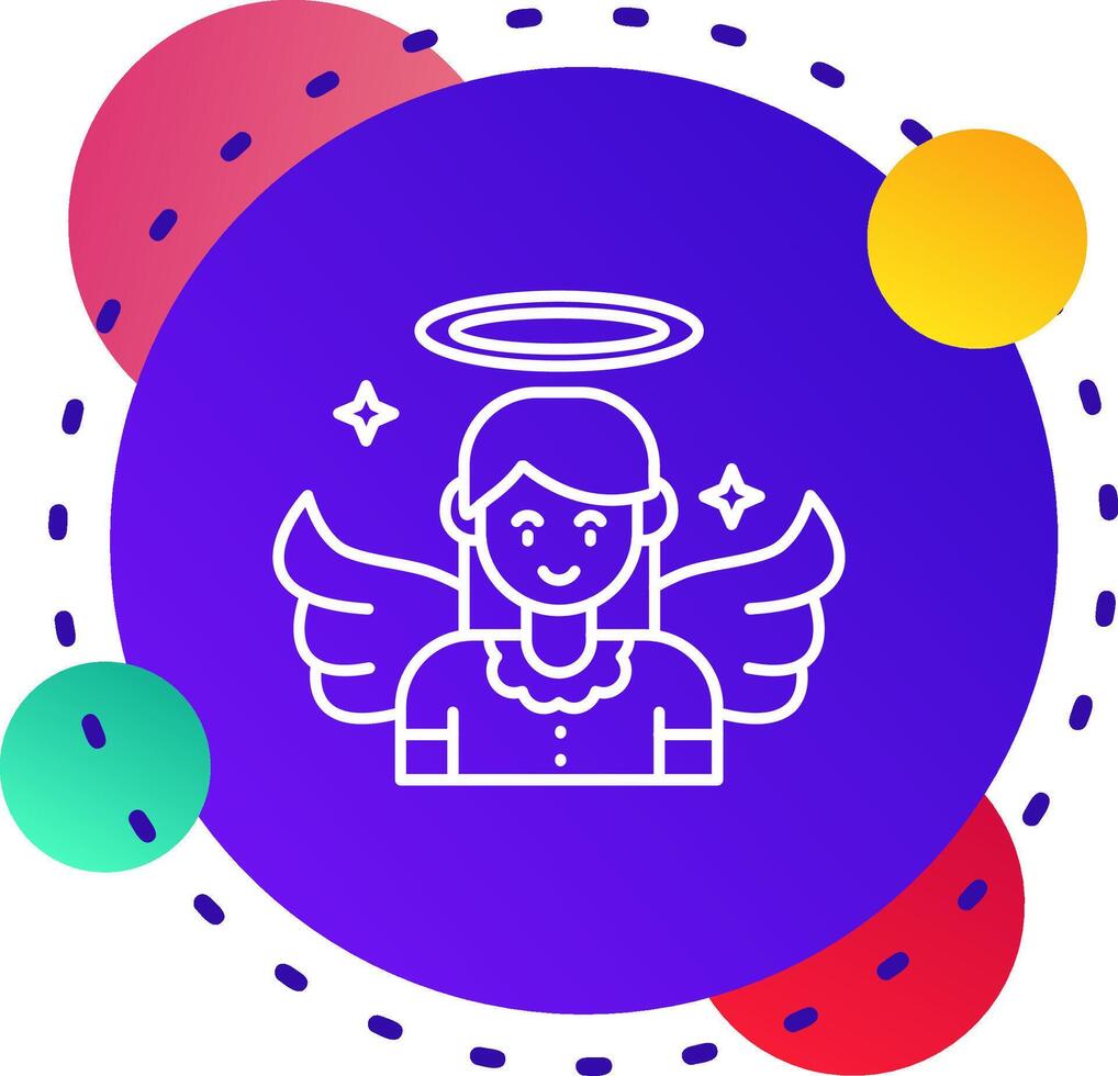 Angel Abstrat BG Icon vector