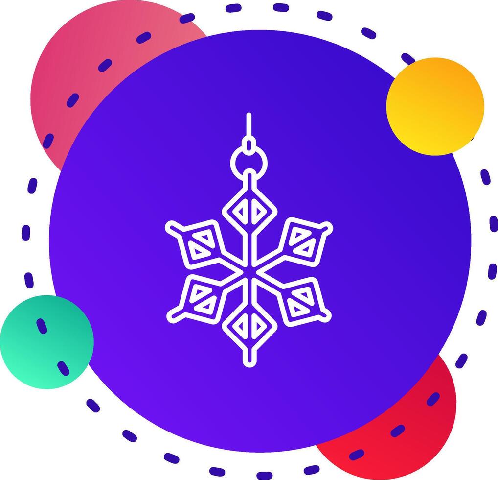 Snowflake Abstrat BG Icon vector