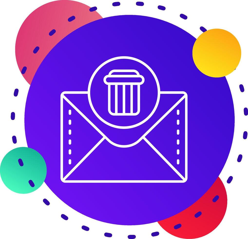 Dustbin Abstrat BG Icon vector