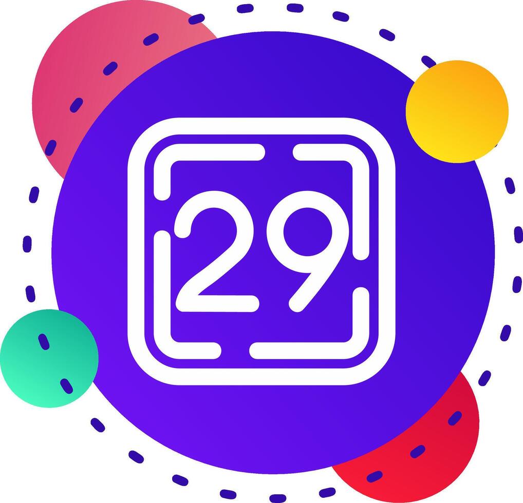 Twenty Nine Abstrat BG Icon vector