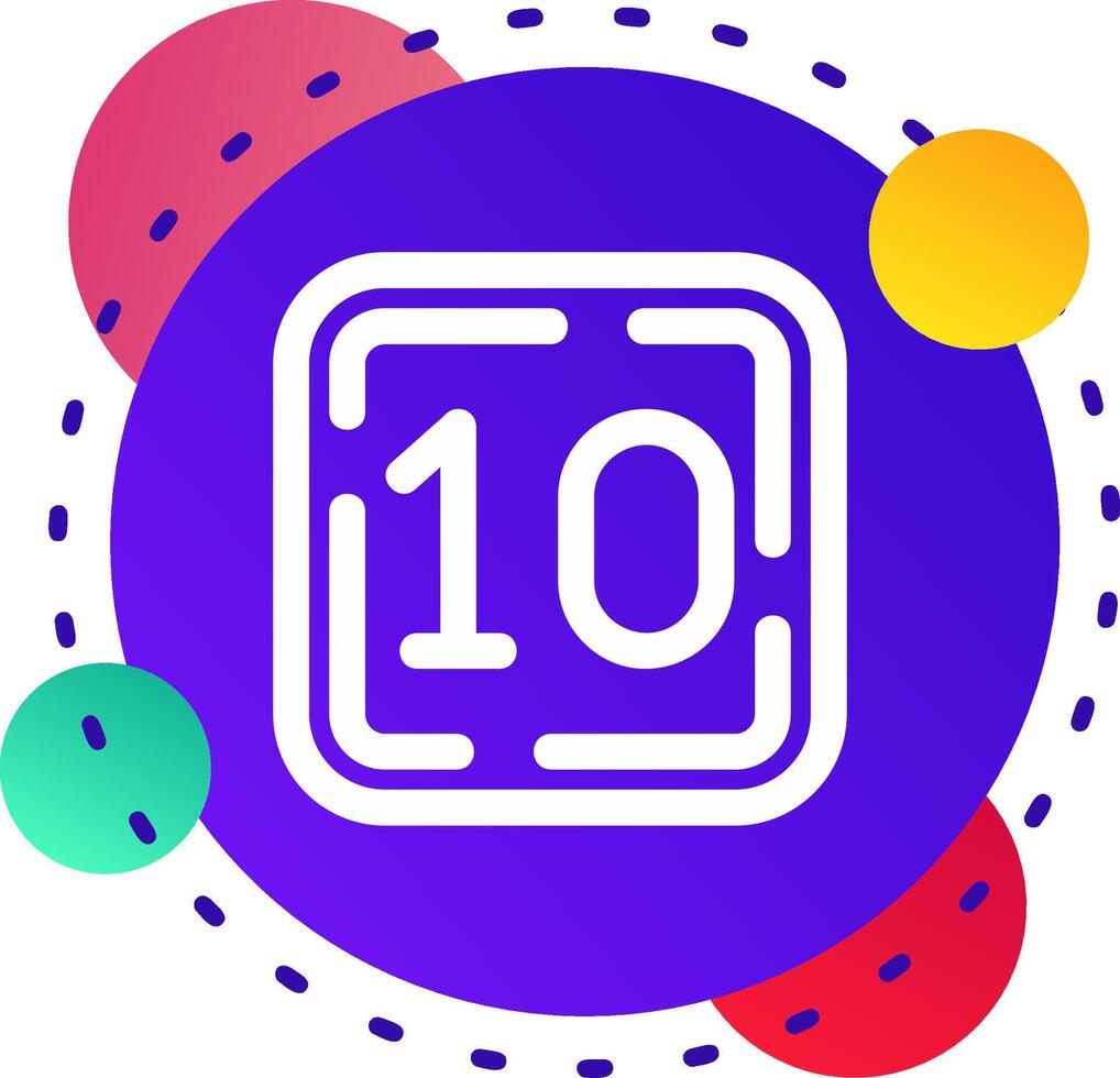 Ten Abstrat BG Icon vector