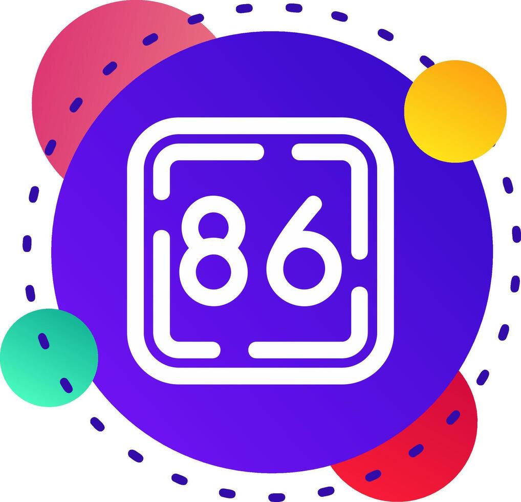 Eighty Six Abstrat BG Icon vector