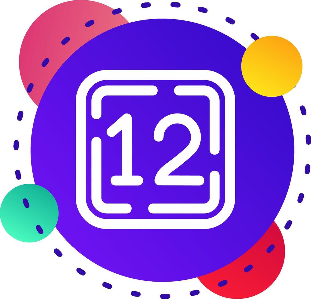 Twelve Abstrat BG Icon vector