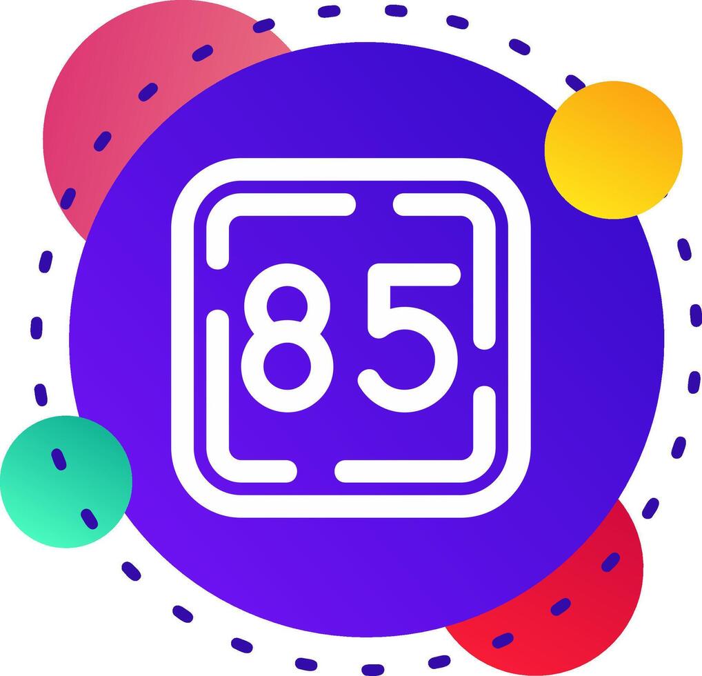 Eighty Five Abstrat BG Icon vector