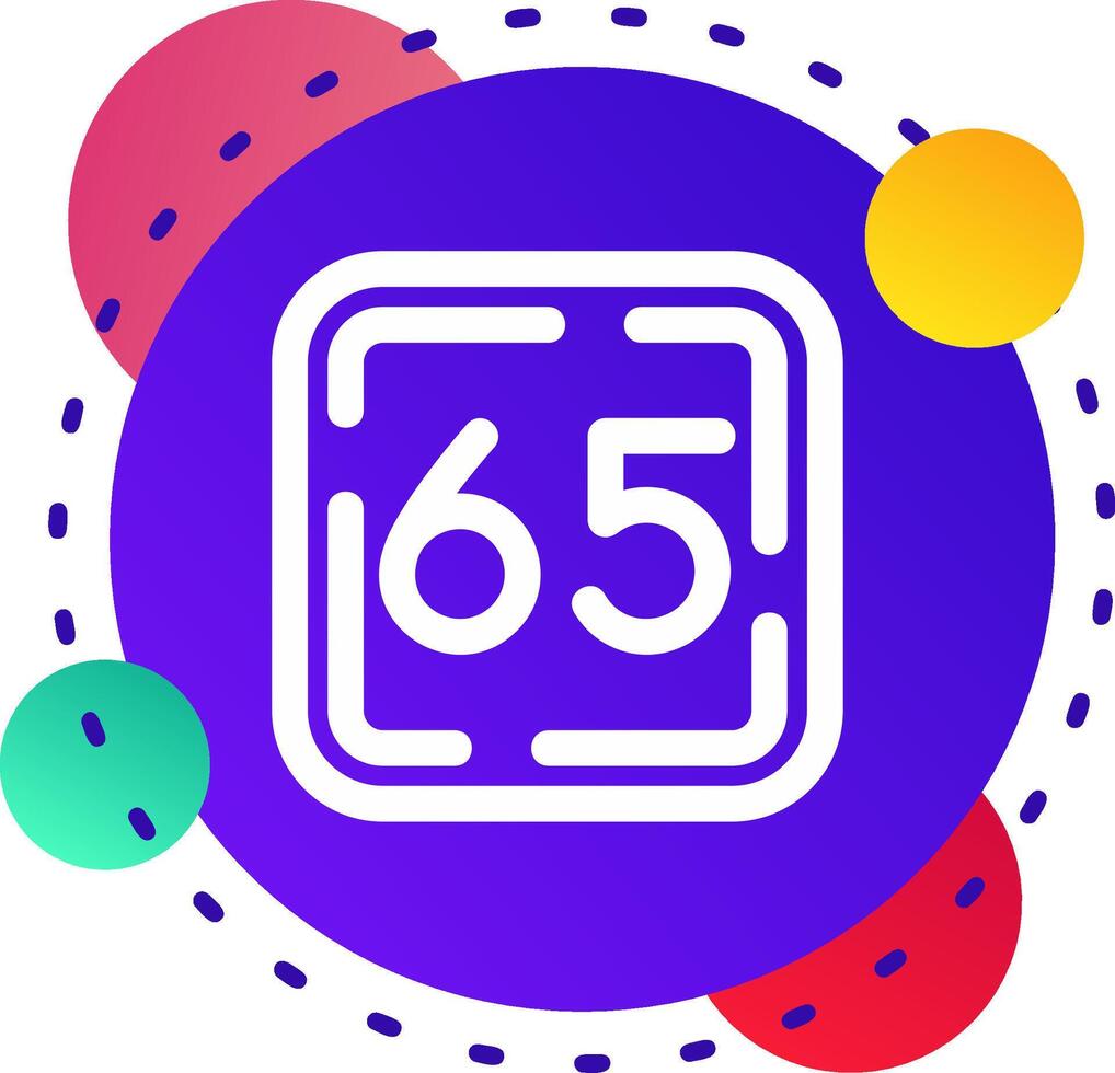 sesenta cinco abstraer bg icono vector