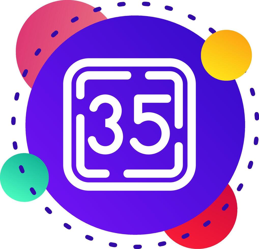 Thirty Five Abstrat BG Icon vector