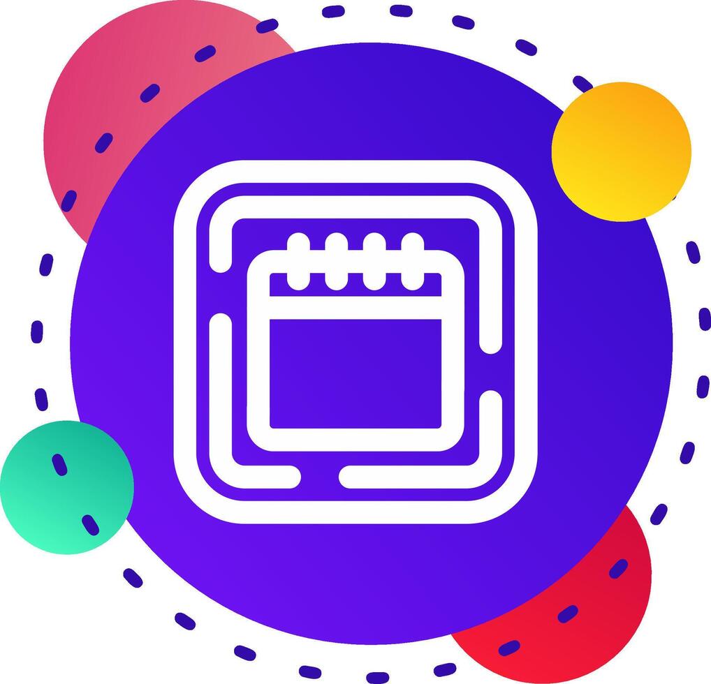 Calendar Abstrat BG Icon vector