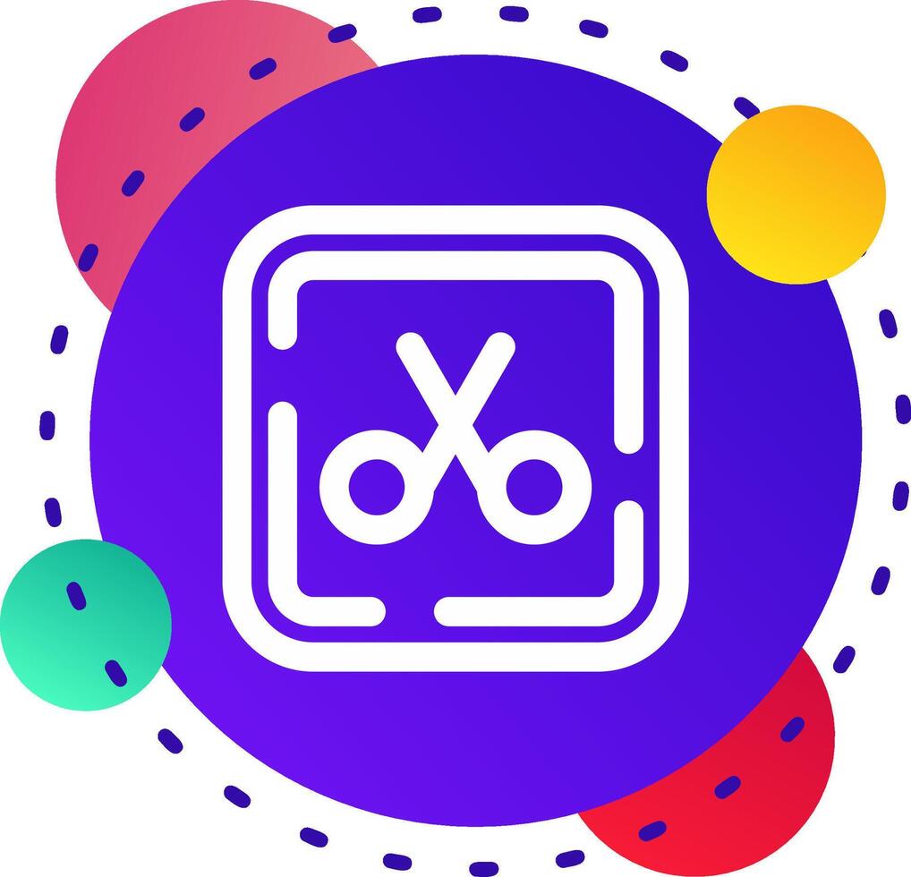Scissor Abstrat BG Icon vector
