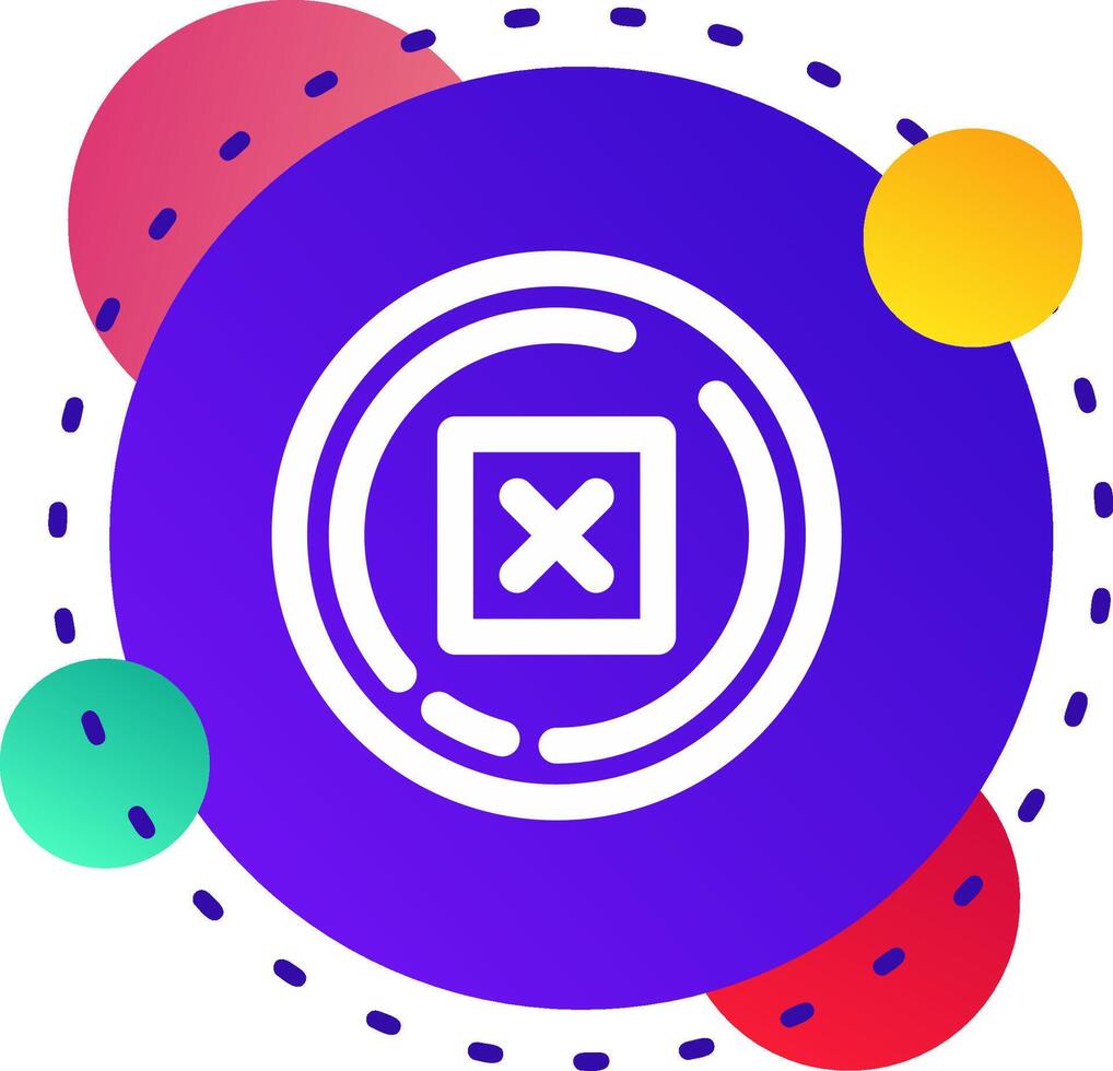 Delete Abstrat BG Icon vector
