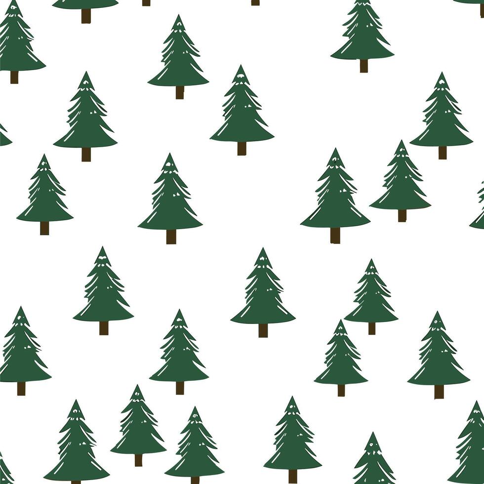 Navidad árbol plano ilustración, Navidad árbol vector icono.