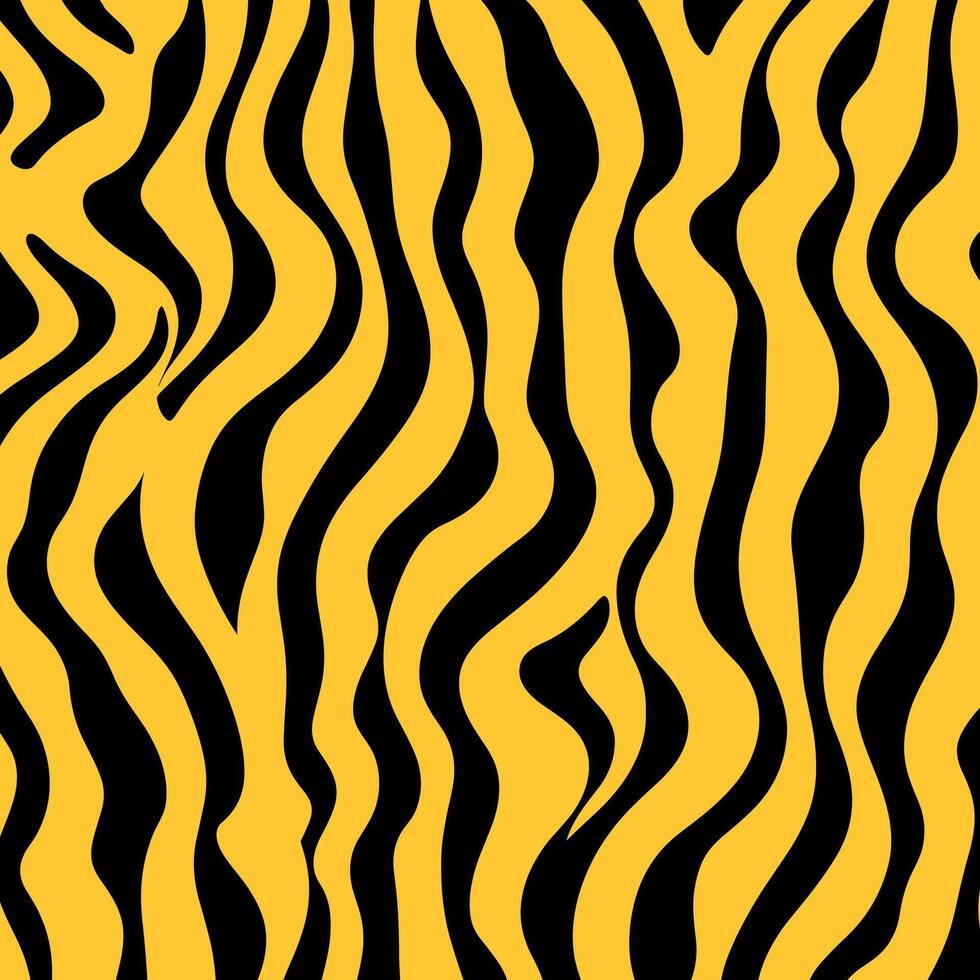 Seamless pattern with tiger stripes. Abstract animal print. vector