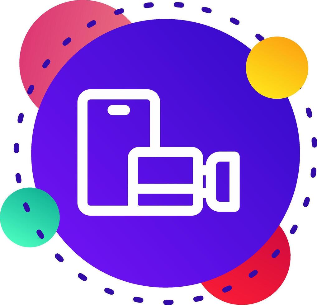 Video call Abstrat BG Icon vector