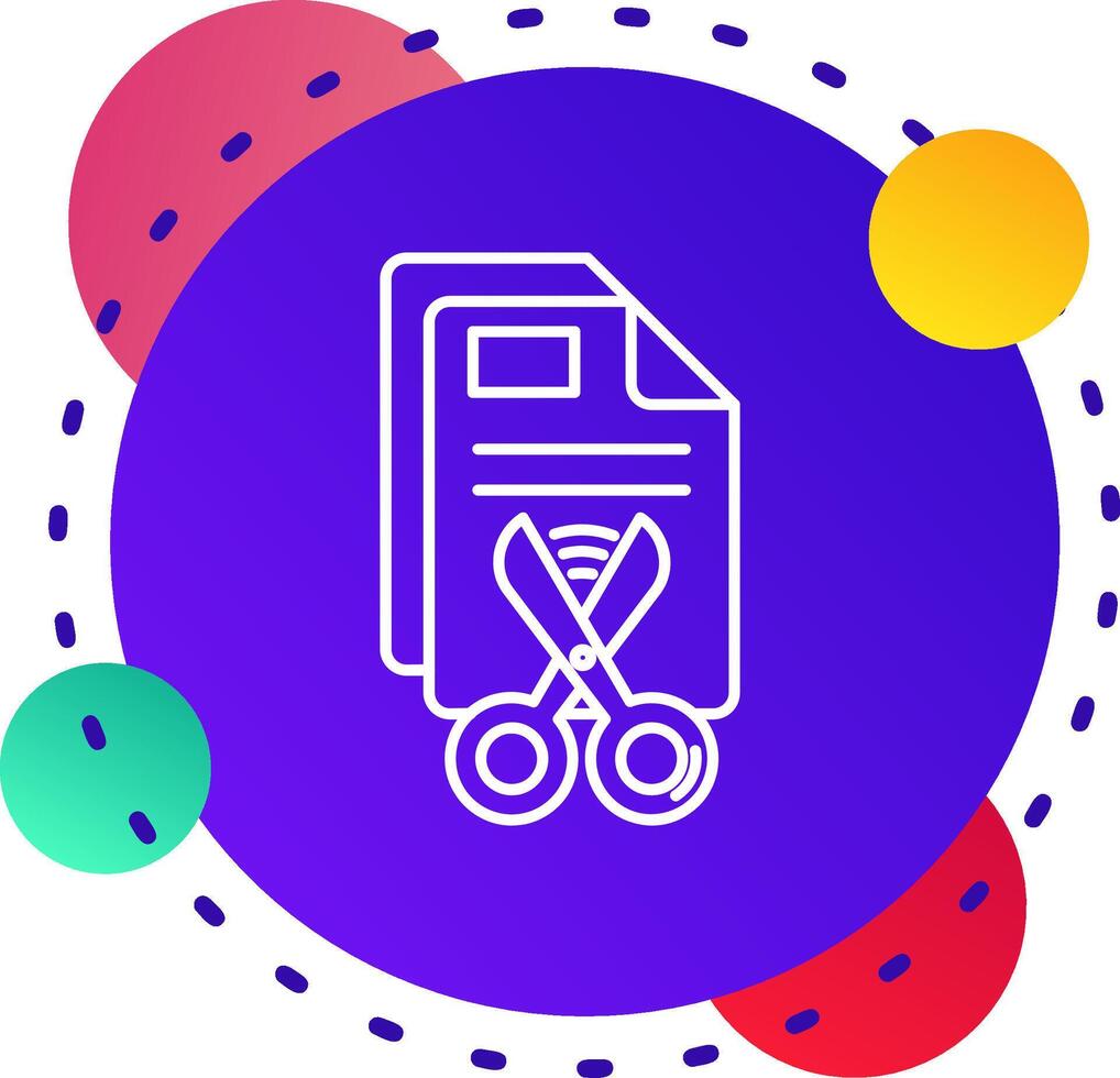 Cut Abstrat BG Icon vector