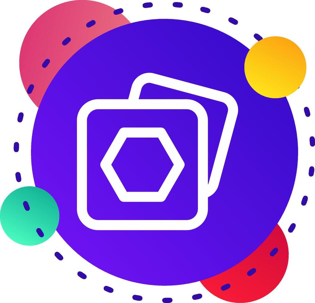 Polygon frame Abstrat BG Icon vector