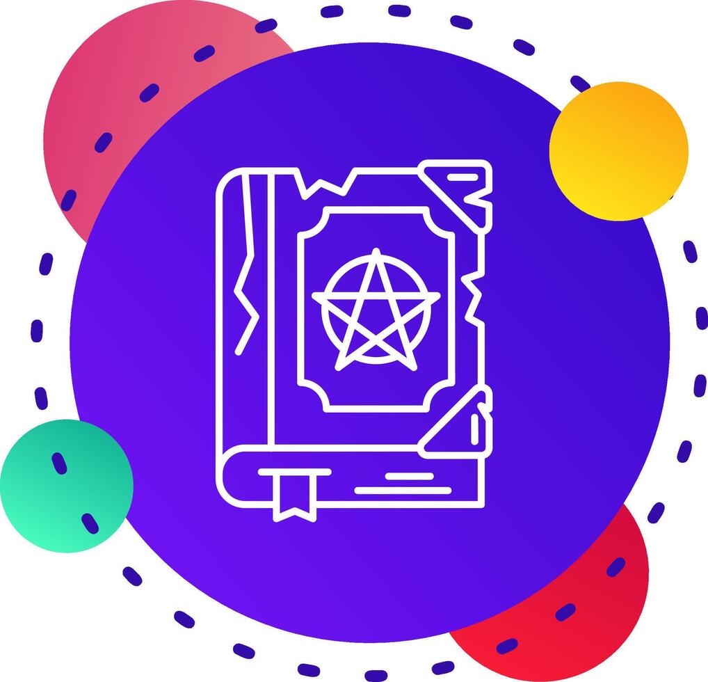 Magic book Abstrat BG Icon vector