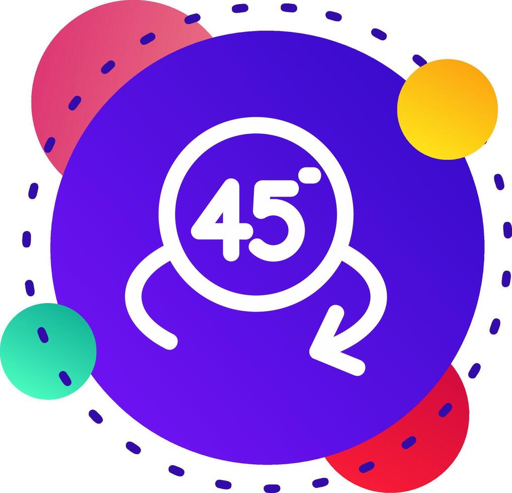 girar ángulo 45 abstraer bg icono vector