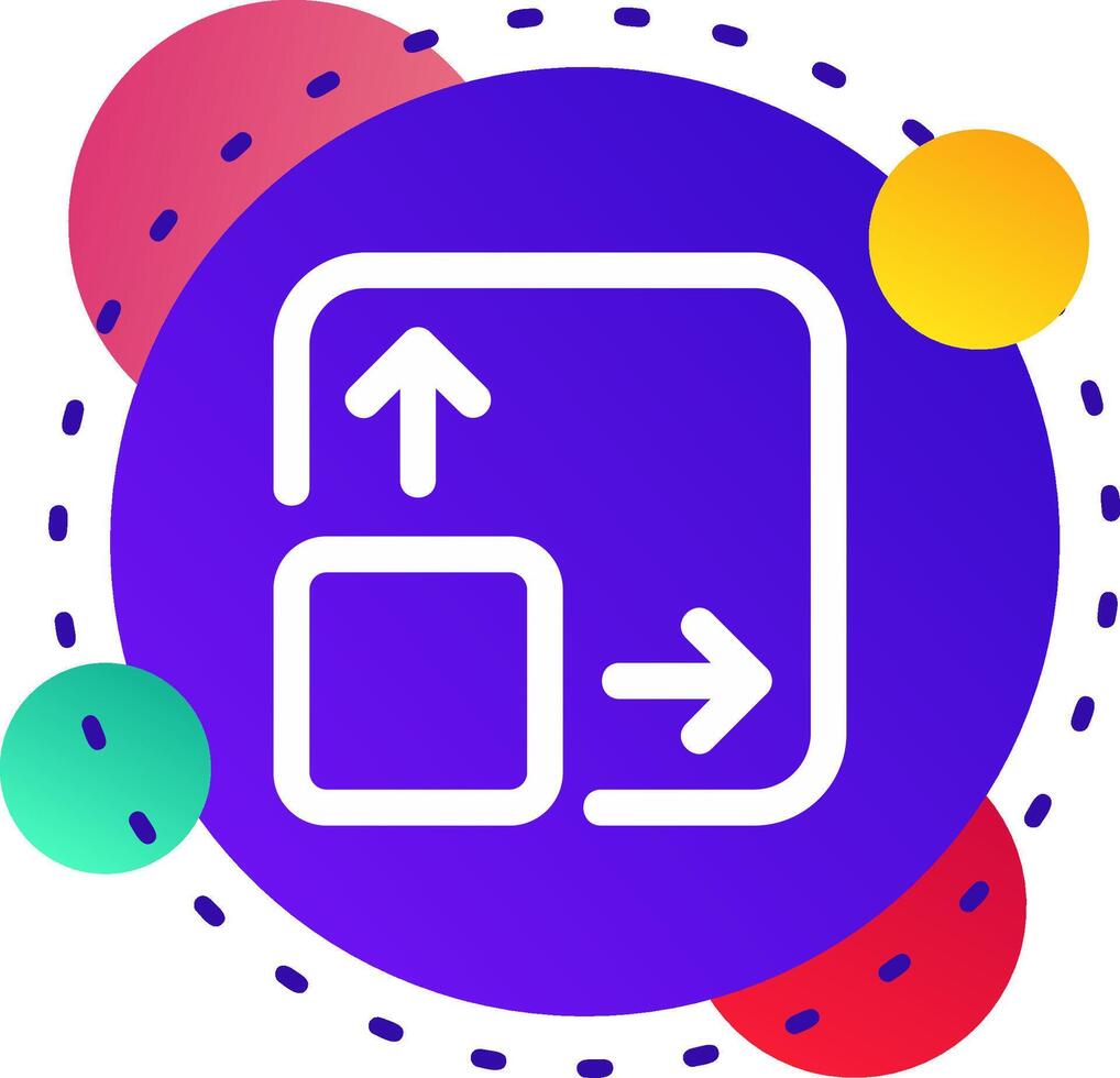 Expand Abstrat BG Icon vector