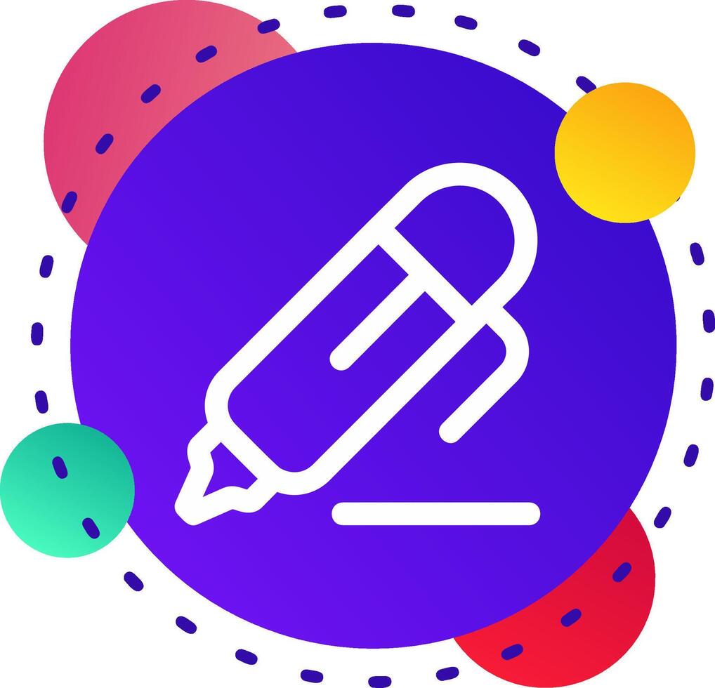 Pen 2 Abstrat BG Icon vector