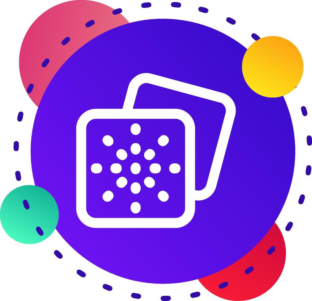 Grid dots Abstrat BG Icon vector