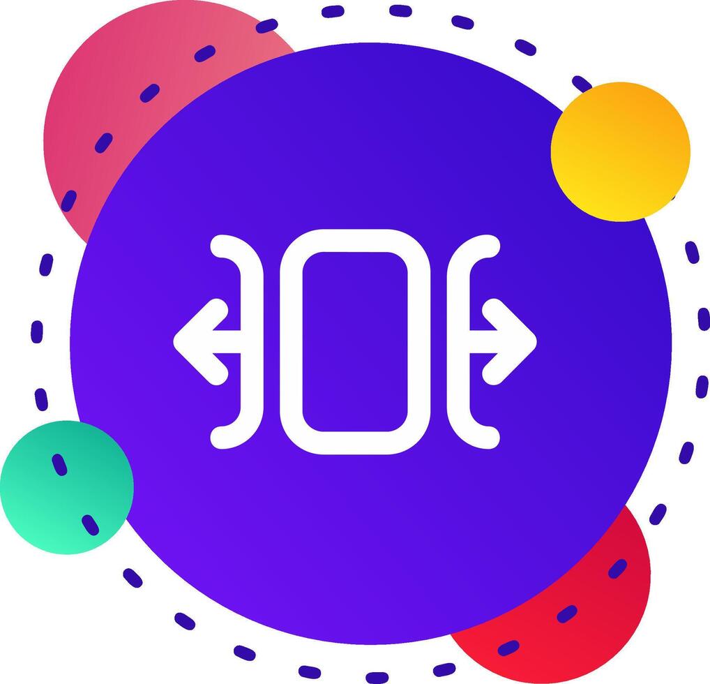 Carousel horizontal Abstrat BG Icon vector