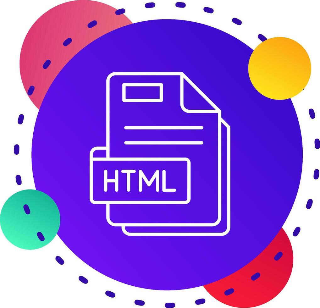 Html Abstrat BG Icon vector