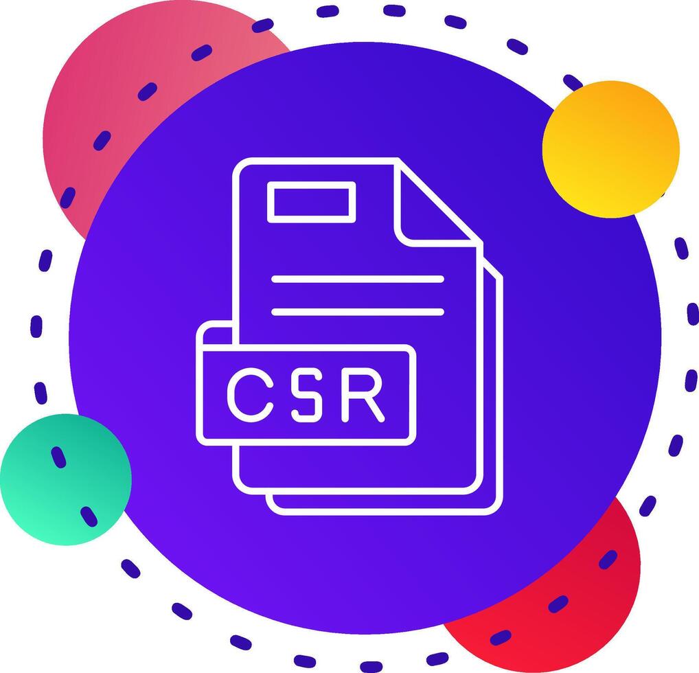 csr abstraer bg icono vector