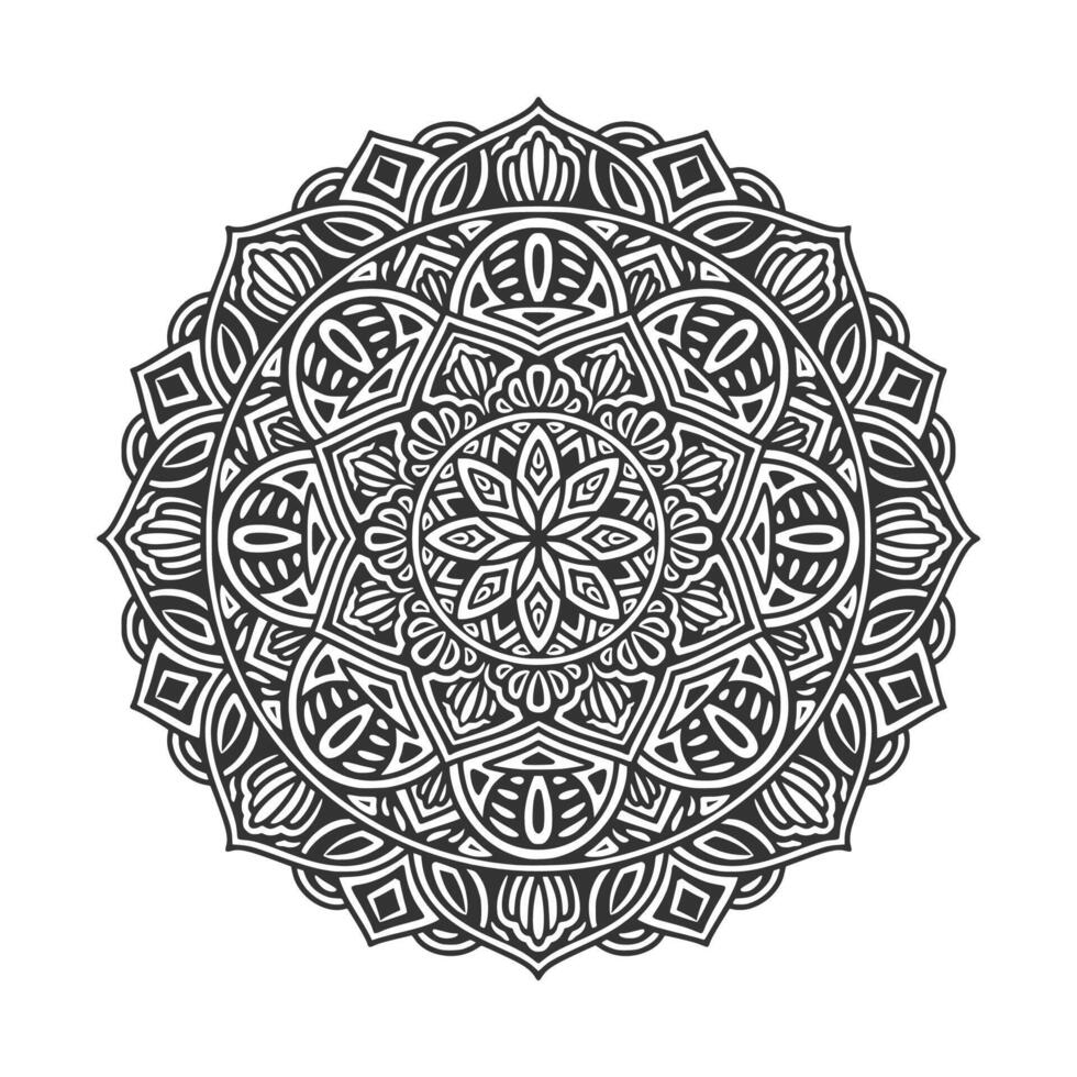 Circular pattern mandala art decoration elements vector