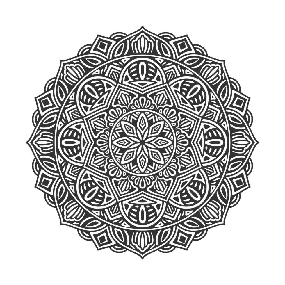 patrón circular mandala elementos de decoración de arte vector