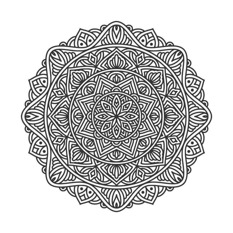 patrón circular mandala elementos de decoración de arte vector