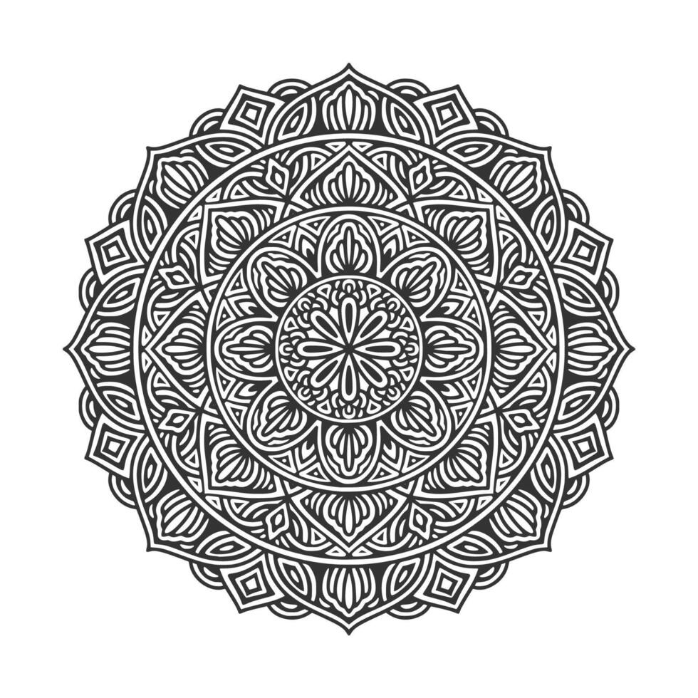 Circular pattern mandala art decoration elements vector